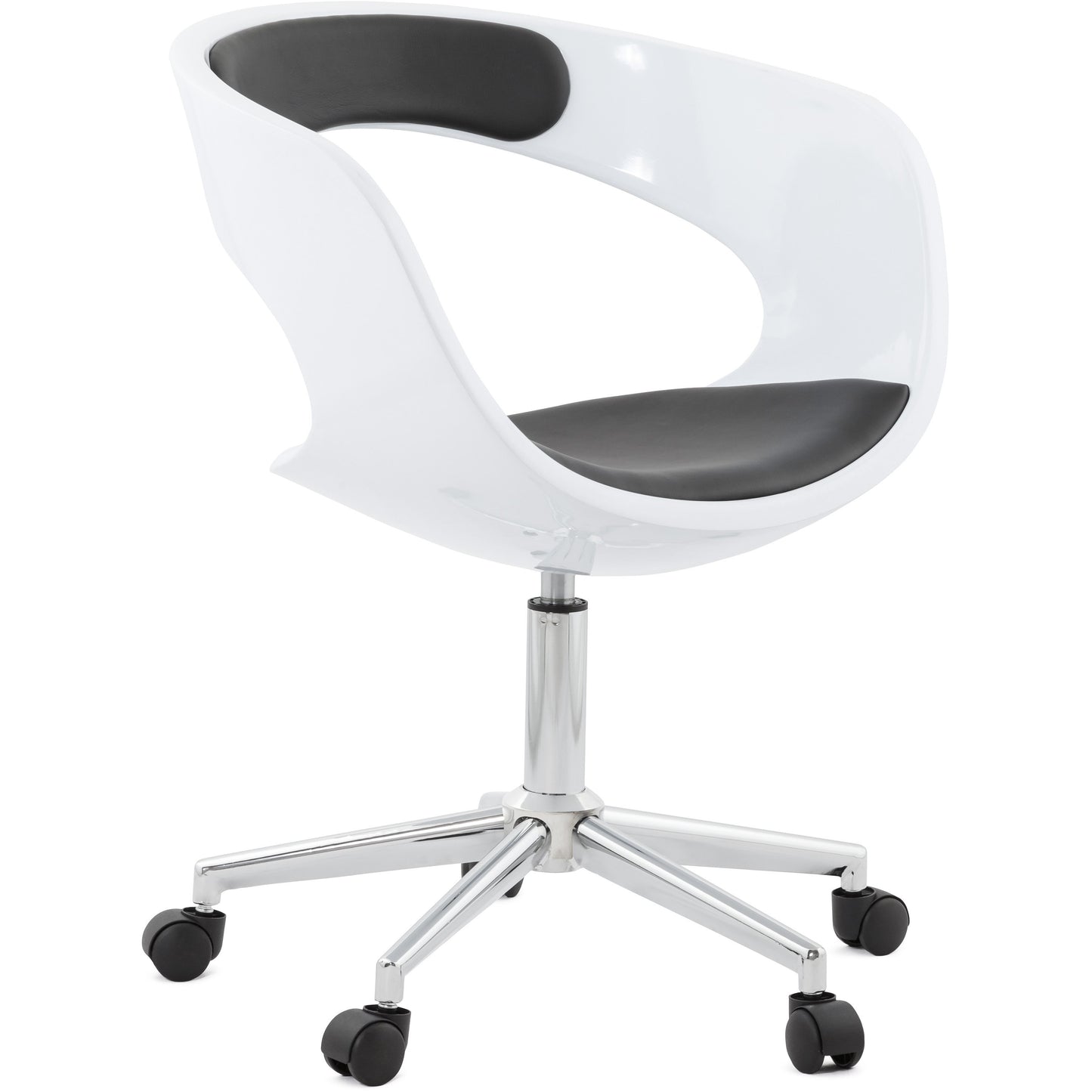 Felix kontorstol - Hvid / Sort
