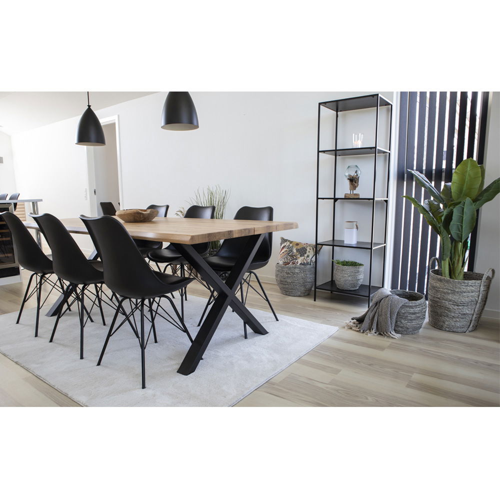 Oslo Spisebordsstol - Spisebordsstol, sort med sorte ben