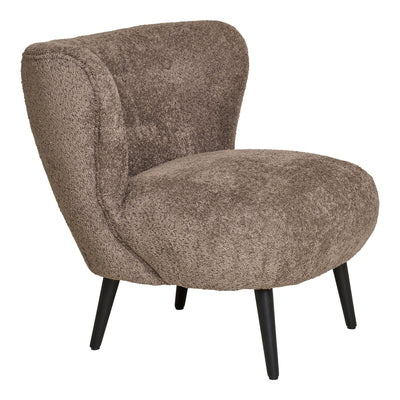 Covelo Loungestol - Loungestol, bouclé, brun/sort, HN1237