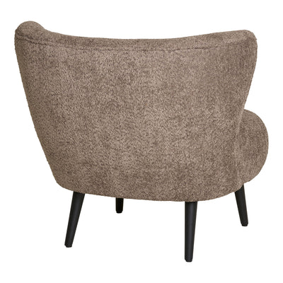 Covelo Loungestol - Loungestol, bouclé, brun/sort, HN1237