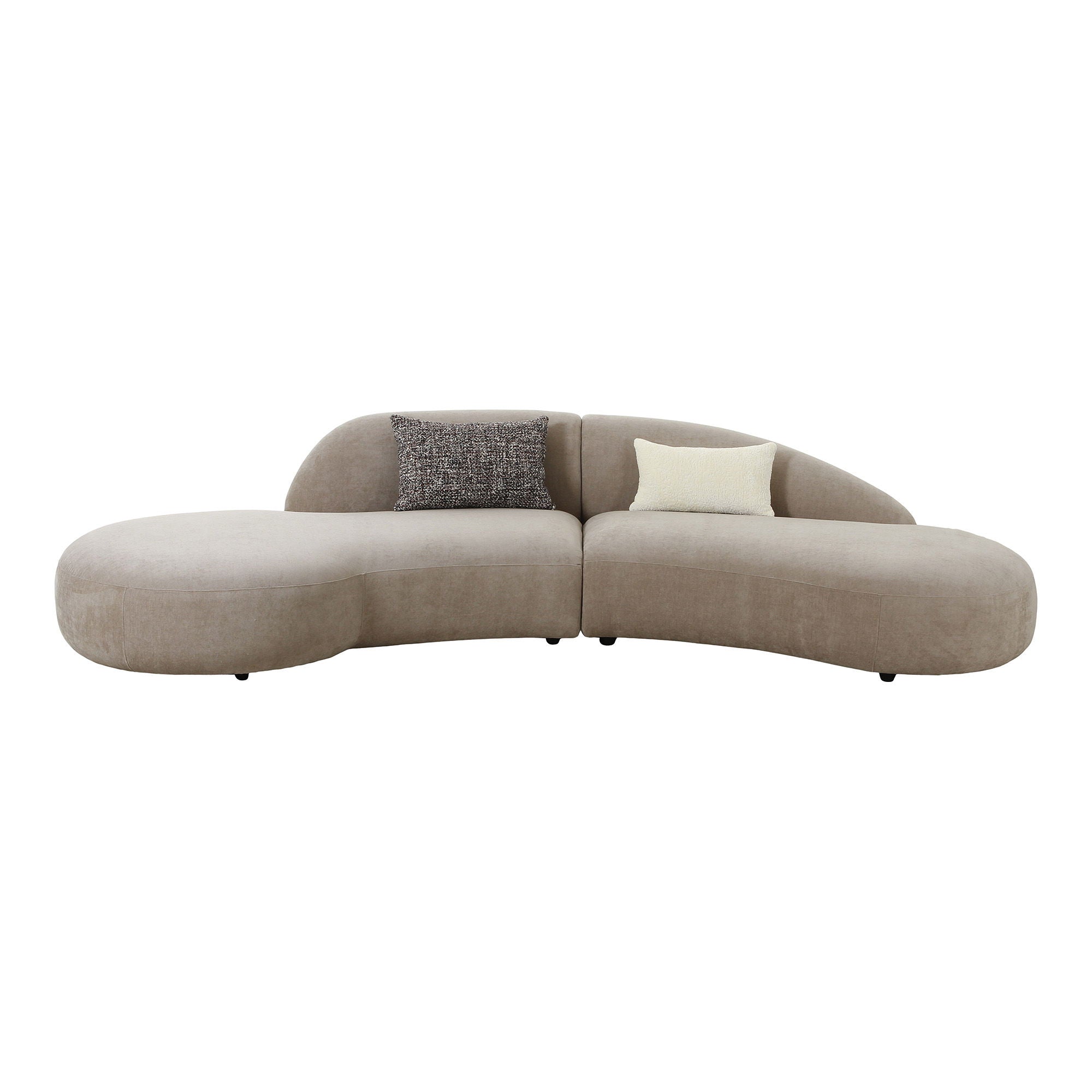 Venice Sofa - Sofa med 2 puder, chenille, natur, HN1256