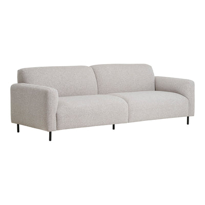 Salvador 3 Personers Sofa - 3 Personers sofa, bouclé, lysegrå, HN1253