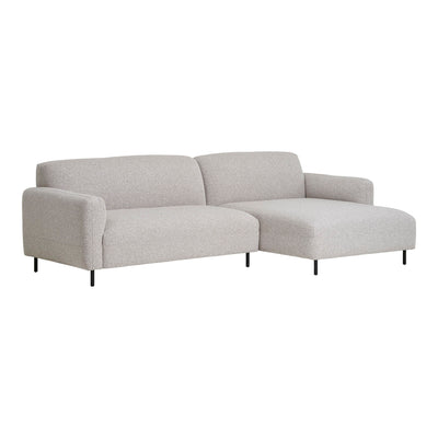 Salvador Loungesofa - Loungesofa, højrevendt, bouclé, lysegrå, HN1253