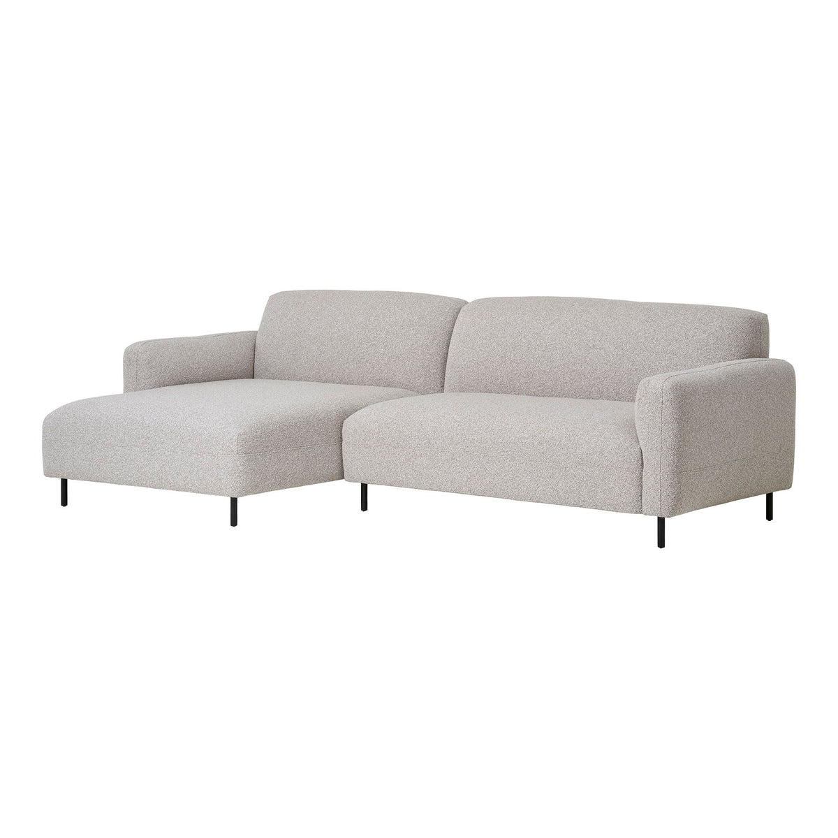 Salvador Loungesofa - Loungesofa, venstrevendt, bouclé, lysegrå, HN1253