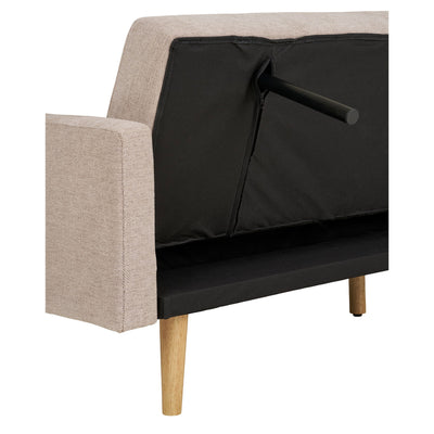 Kells Sovesofa - Sovesofa, mørk sand, natur ben, HN1085