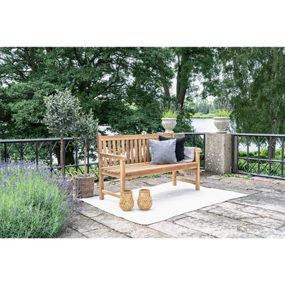 Cabo Bænk - Bænk i teaktræ, natur, 150x62x92 cm