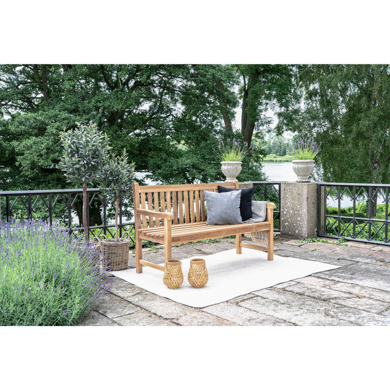 Cabo Bænk - Bænk i teaktræ, natur, 150x62x92 cm