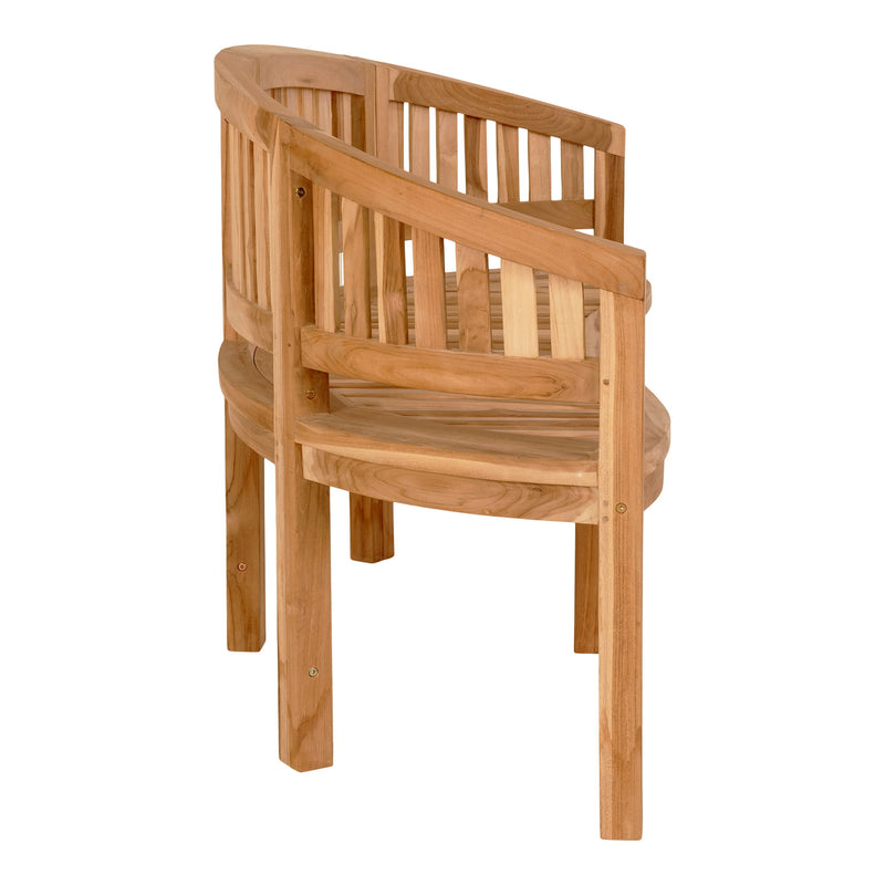 Boca Banan Bænk - Banana Bænk i teaktræ, natur