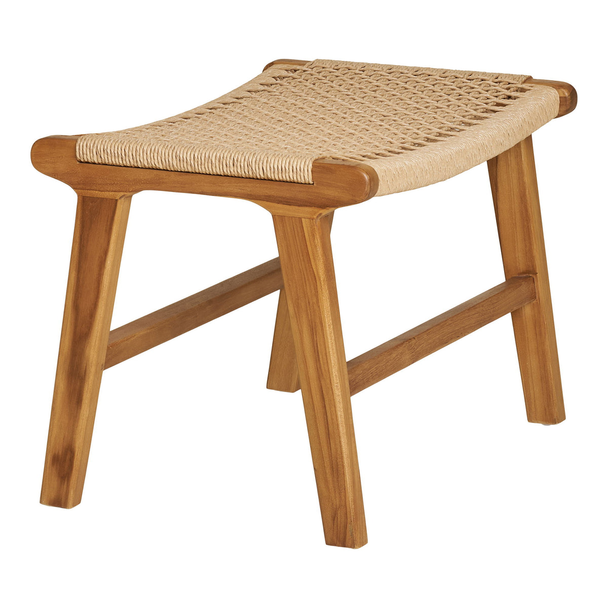 Derby Fodskammel - Fodskammel, teak/polyrattan, natur