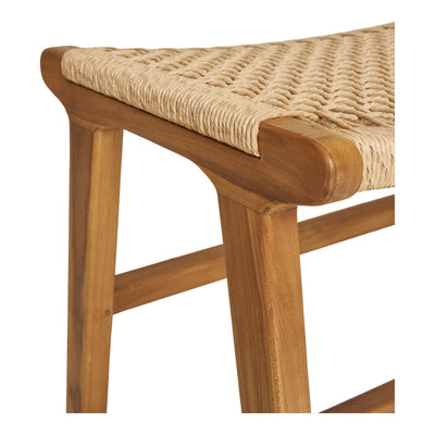 Derby Fodskammel - Fodskammel, teak/polyrattan, natur