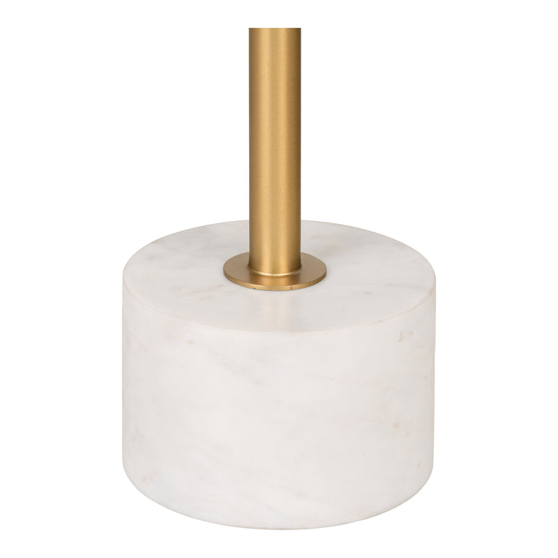 Lecco Hjørnebord - Hjørnebord i messing og marmor Ø41x58 cm