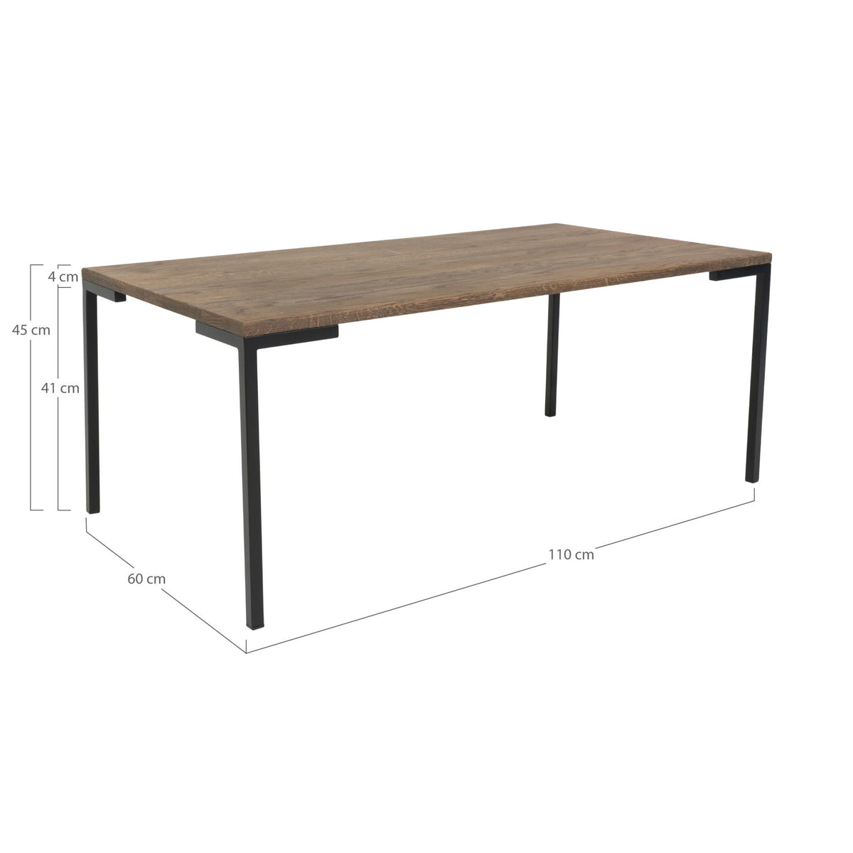 Lugano Sofabord - Sofabord, smoked olieret eg 60x110x45 cm