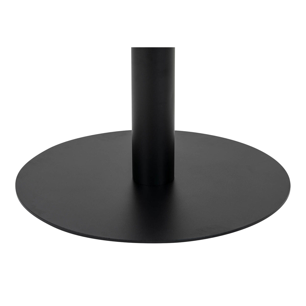 Bolzano Sofabord - Sofabord, marmor look bordplade, hvid, sort base ø70x45 cm
