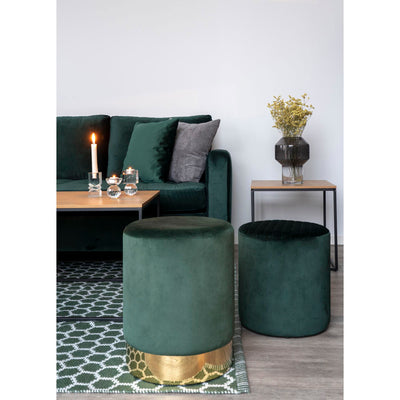 Vita Hjørnebord - Hjørnebord, egetræslook, sort stel  45x45x45 cm