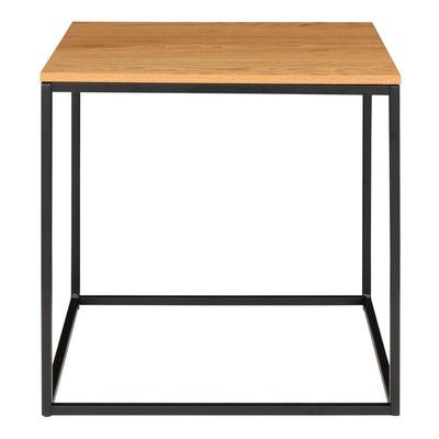 Vita Hjørnebord - Hjørnebord, egetræslook, sort stel  45x45x45 cm