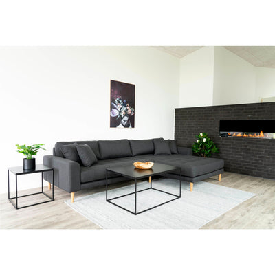 Vita Sofabord - Sofabord, sort, sort stel 90x60x45 cm