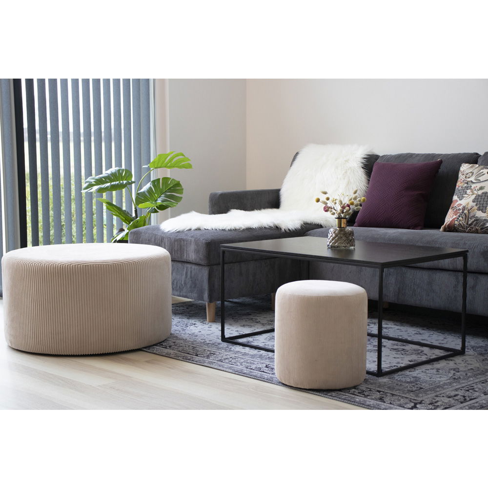 Vita Sofabord - Sofabord, sort, sort stel 90x60x45 cm