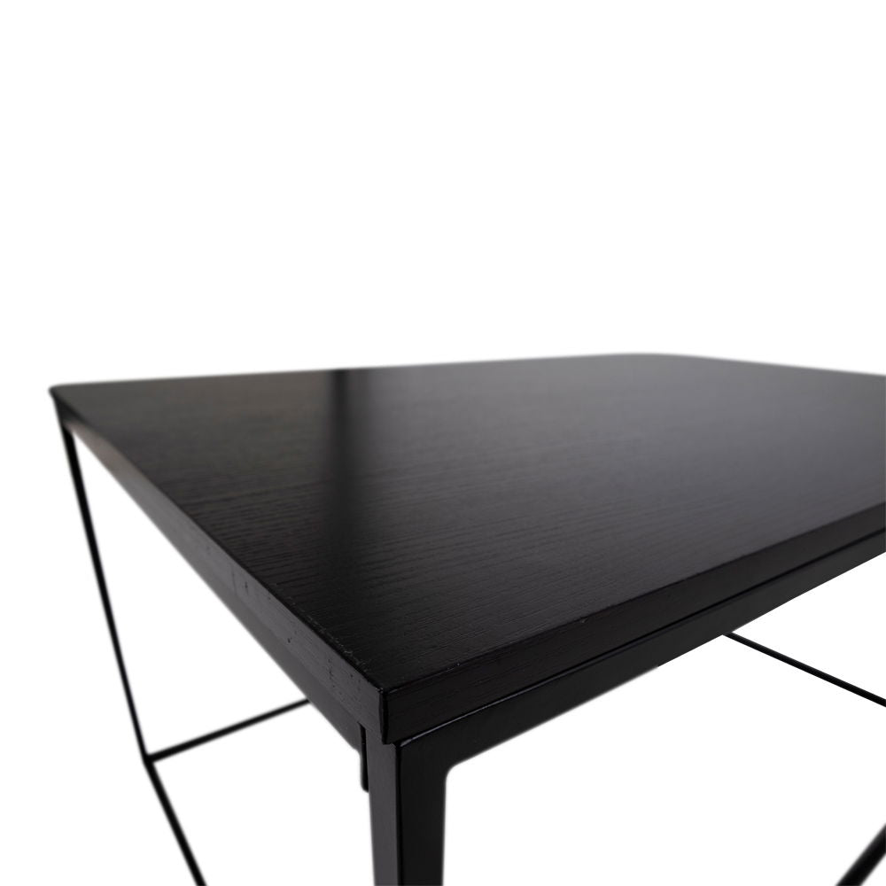 Vita Sofabord - Sofabord, sort, sort stel 90x60x45 cm