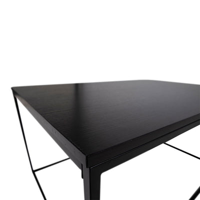 Vita Sofabord - Sofabord, sort, sort stel 90x60x45 cm