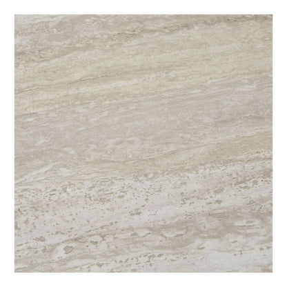 Aalst Sidebord - Sidebord, travertin look, sorte ben ø40x44 cm