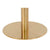 Bolzano Spisebord - Spisebord, marmor look bordplade, hvid, messing look base ø70x75 cm