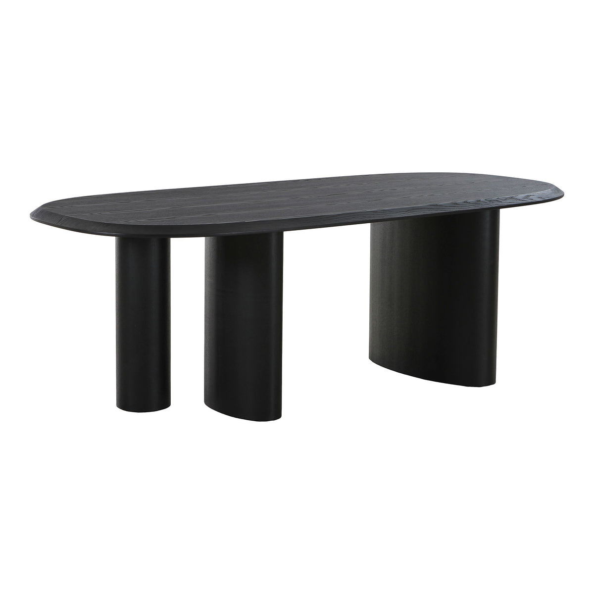 Tirano Spisebord - Spisebord, askefiner, sort 100x220x76 cm