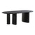 Tirano Spisebord - Spisebord, askefiner, sort 100x220x76 cm