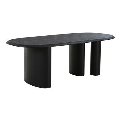 Tirano Spisebord - Spisebord, askefiner, sort 100x220x76 cm