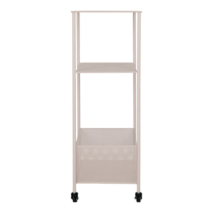 Torres Metalvogn - Metalvogn, stål, sand, 3 hylder 35x35x106 cm