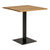 Lignano Cafebord - Cafebord, eg, sort metal base 70x70x75 cm