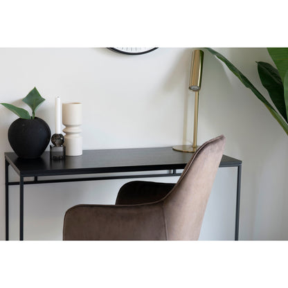 Vita Skrivebord - Skrivebord, sort med sort stel 100x45x75 cm