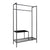 Vita Garderobe - Garderobe, 2 hylder, sort, sort stel 101x38x170 cm