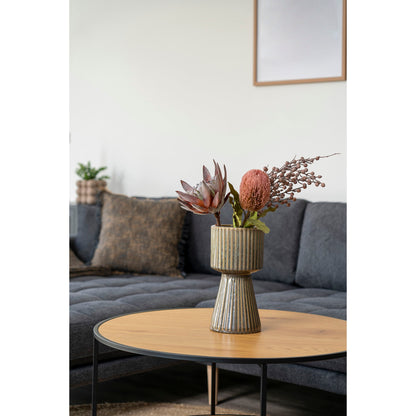 Ely Plaid - Plaid, blå/gul 130x170 cm