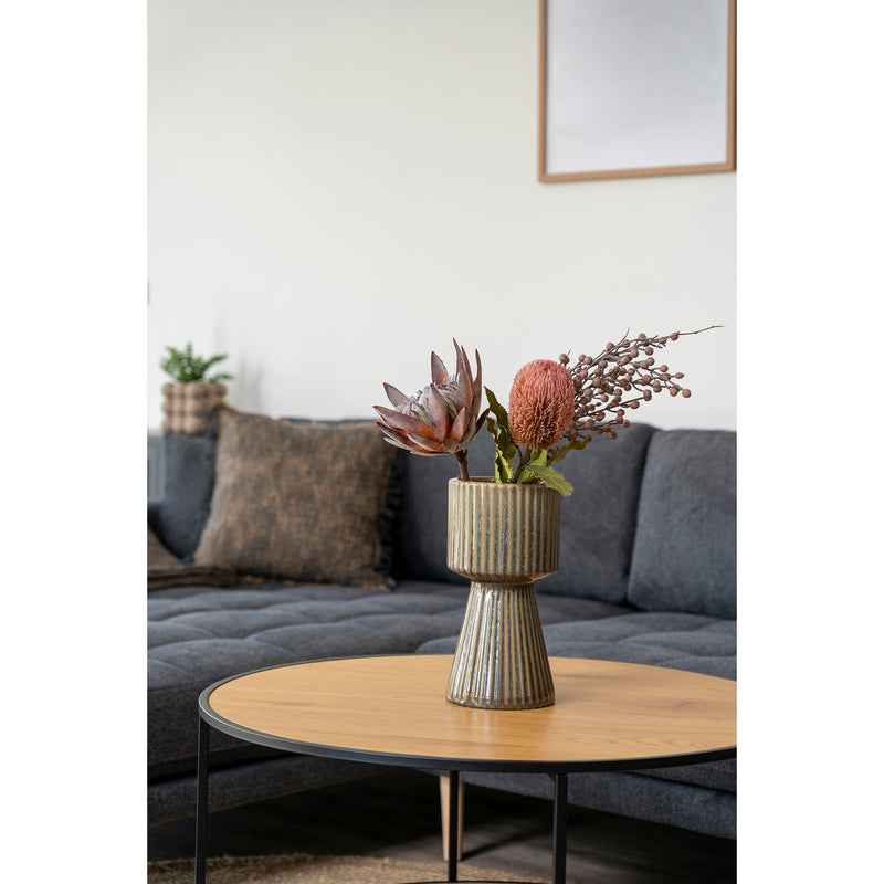 Ely Plaid - Plaid, blå/gul 130x170 cm