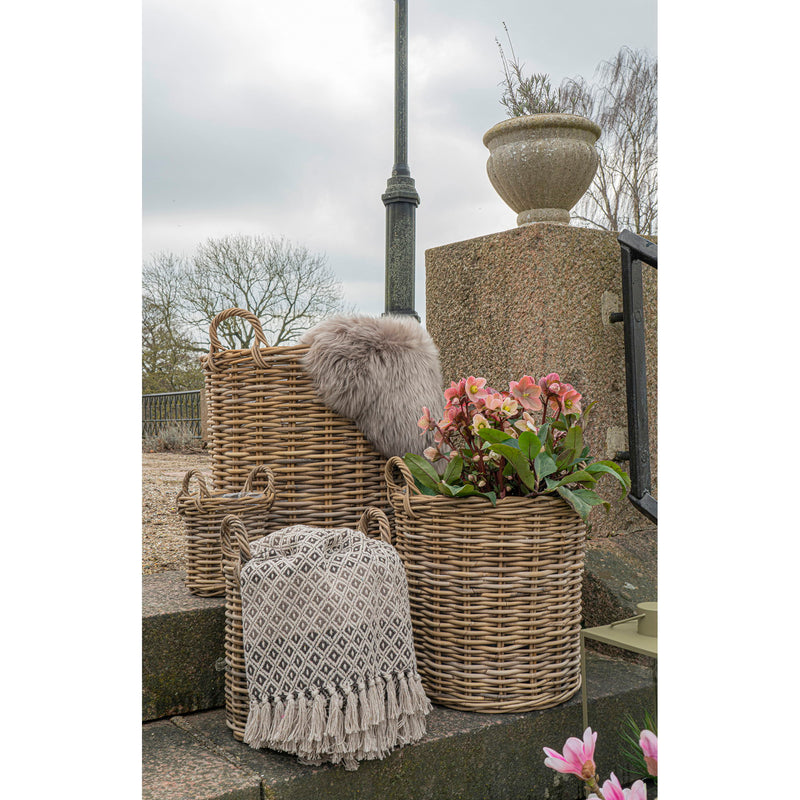 Alanya Plaid - Plaid, brun/beige/hvid 130x180 cm