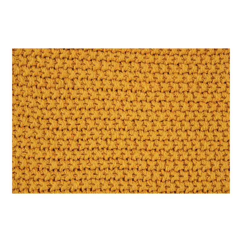 Santos Plaid - Plaid, genanvendt bomuld, okker 130x170 cm