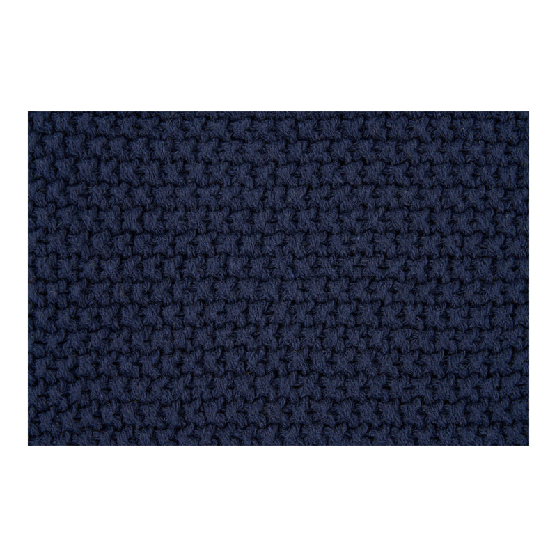 Santos Plaid - Plaid, genanvendt bomuld, mørkeblå 130x170 cm