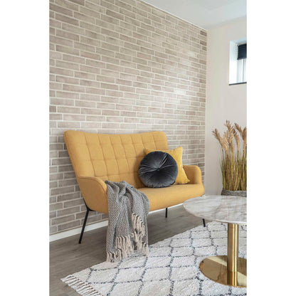 Cort Plaid - Plaid, bomuld, mørkegrå/hvid, design C 130x160 cm