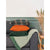 Cort Plaid - Plaid, bomuld, grøn/hvid, design A 130x160 cm