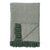 Cort Plaid - Plaid, bomuld, grøn/hvid, design A 130x160 cm