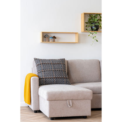 Nara Pude - Pude, brun mix 60x60 cm