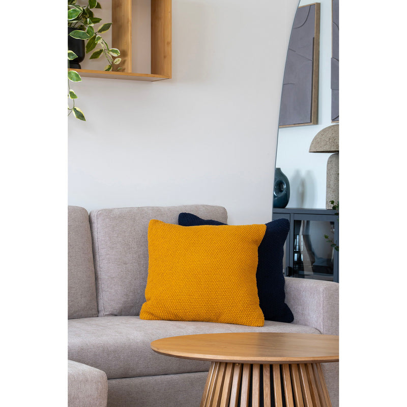 Santos Pude - Pude, genanvendt bomuld, okker 45x45 cm