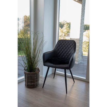 Lammeskindshynde - Lammeskindshynde, sort, ø35 cm