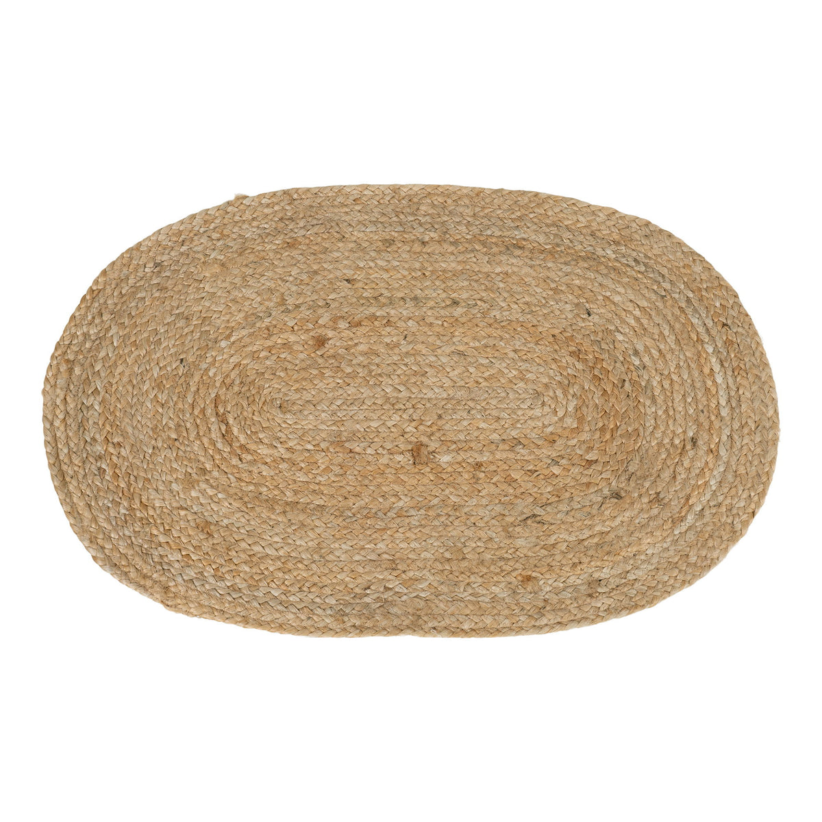 Bombay Dørmåtte - Dørmåtte, flettet jute, natur, oval 50x80 cm