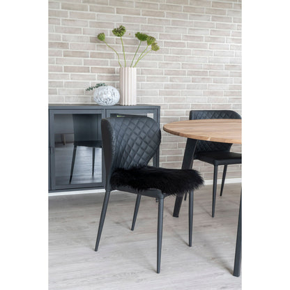 Lammeskindshynde Imiteret - Lammeskindshynde Imiteret, sort, 40x40 cm