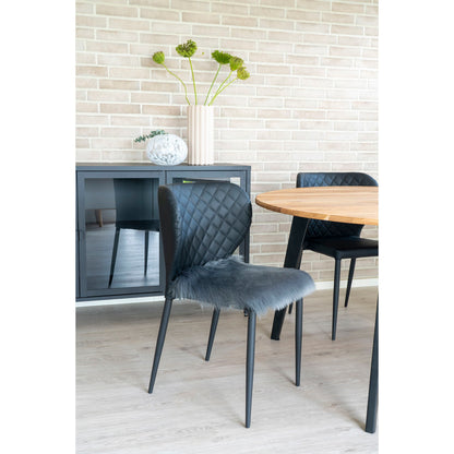 Lammeskindshynde Imiteret - Lammeskindshynde Imiteret, grå, 40x40 cm