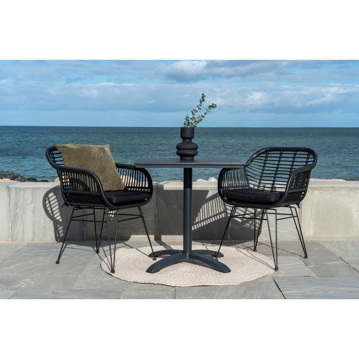 Menorca Tæppe - Menorca Tæppe, 100% genanvendt plastik, sand ø120 cm