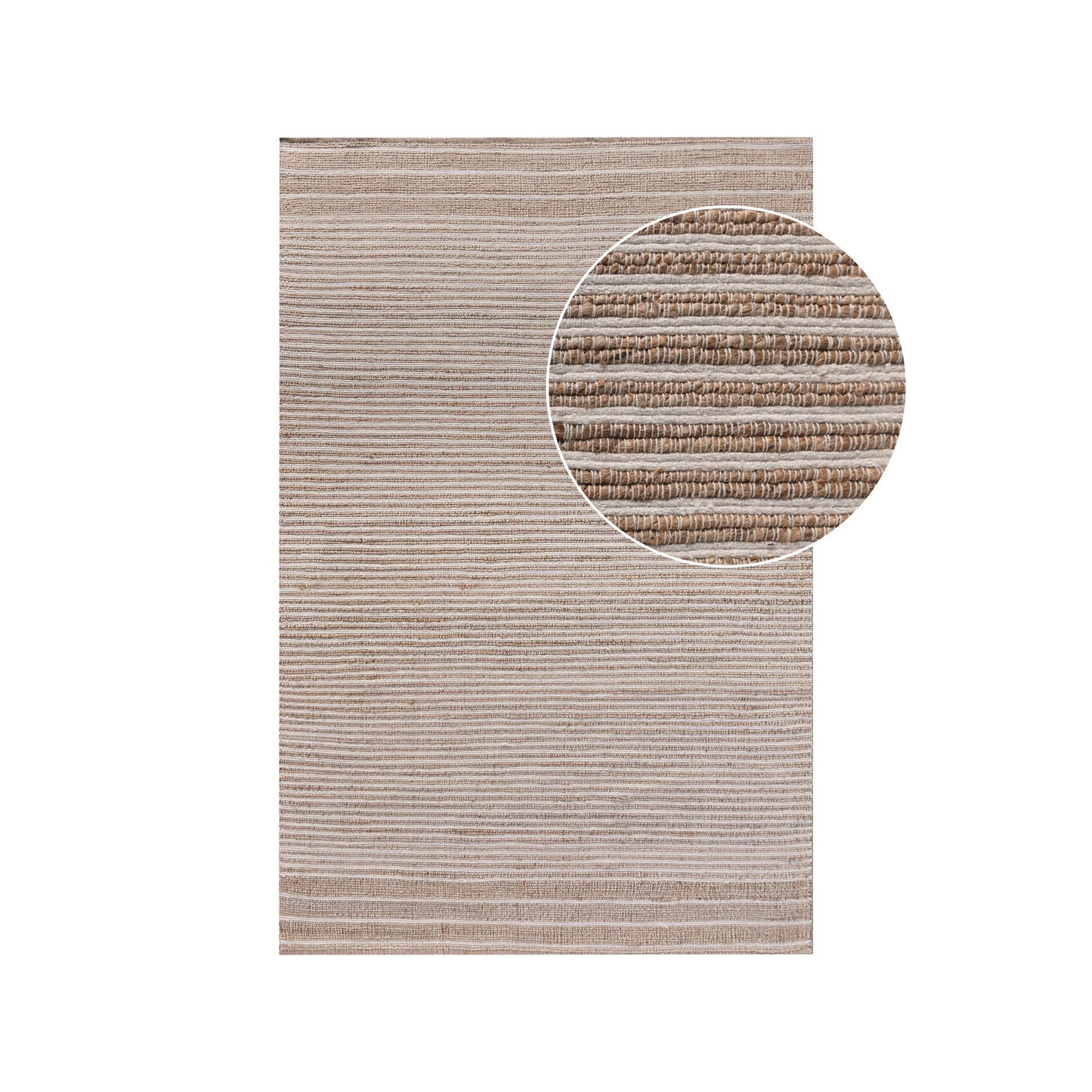 Malda Tæppe - Tæppe, håndvævet, natur/råhvid 160x230 cm