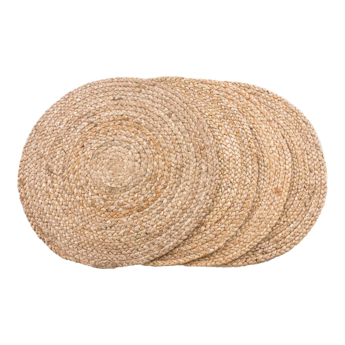 Bombay Dækkeservietter, sæt af 4 - Dækkeservietter, flettet jute, natur ø38 cm, sæt af 4
