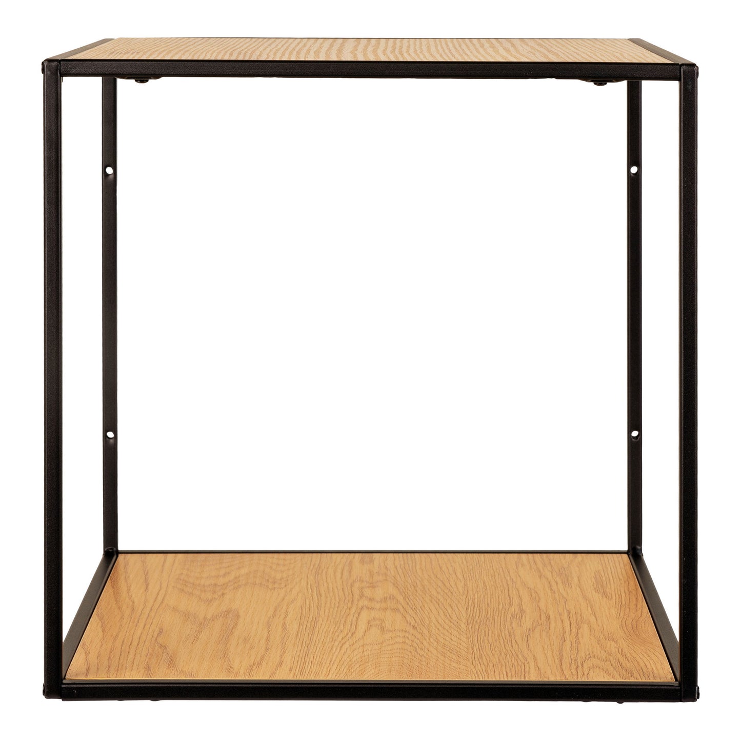 Vita Væghylde - Væghylde, egetræslook, sort stel 36x36x36 cm